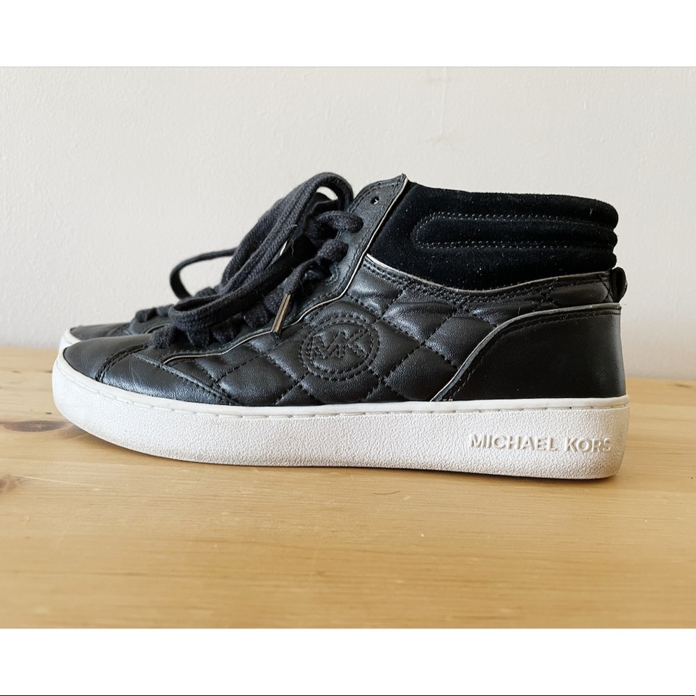Michael Kors leather pleated sneakers size 5 1/2 women’s